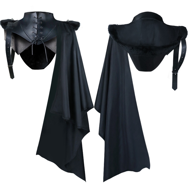 Medieval-style side cape